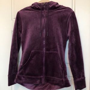 Time and Tru Velour Track Jacket